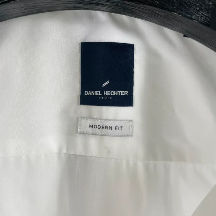 Chemise blanche regular, classique Élégante, Daniel Hechter, Taille 48 XL A019 - photo numéro 3