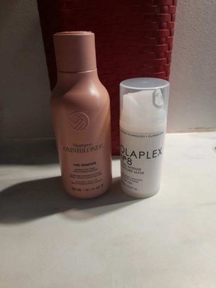 Shampoing Omniblonde et Masque réparateur Olaplex