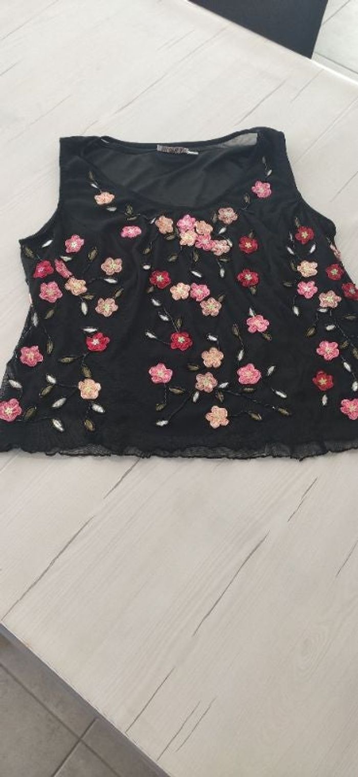 Débardeur à fleur