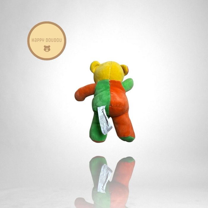 Peluche Ours vert orange jaune Toys R Us A1052 - photo numéro 2