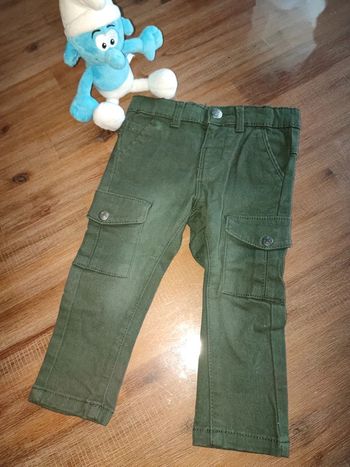 Pantalon cargo vert kaki