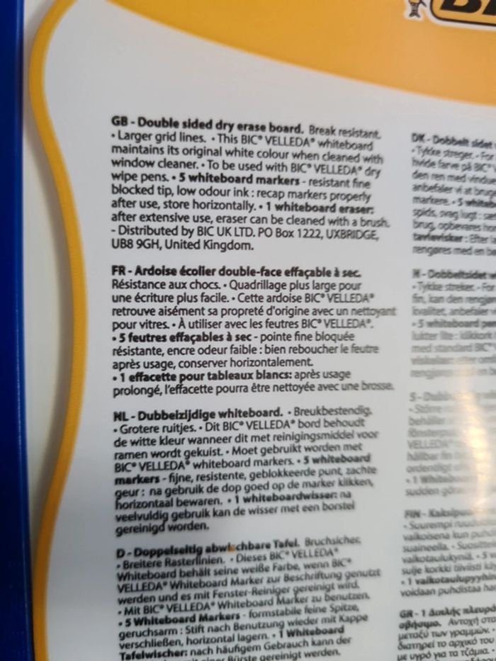 Kit ardoise &5 feutres & effacette bic - photo numéro 5