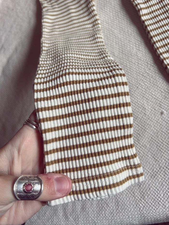 Legging mixte Zara Home rayé à brettelles 3 4 ans 104 cm neuf - photo numéro 3