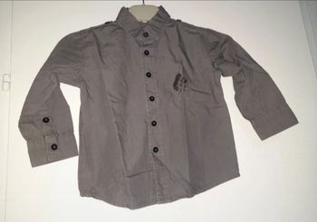 Chemise alphabet grise taille 3 ans