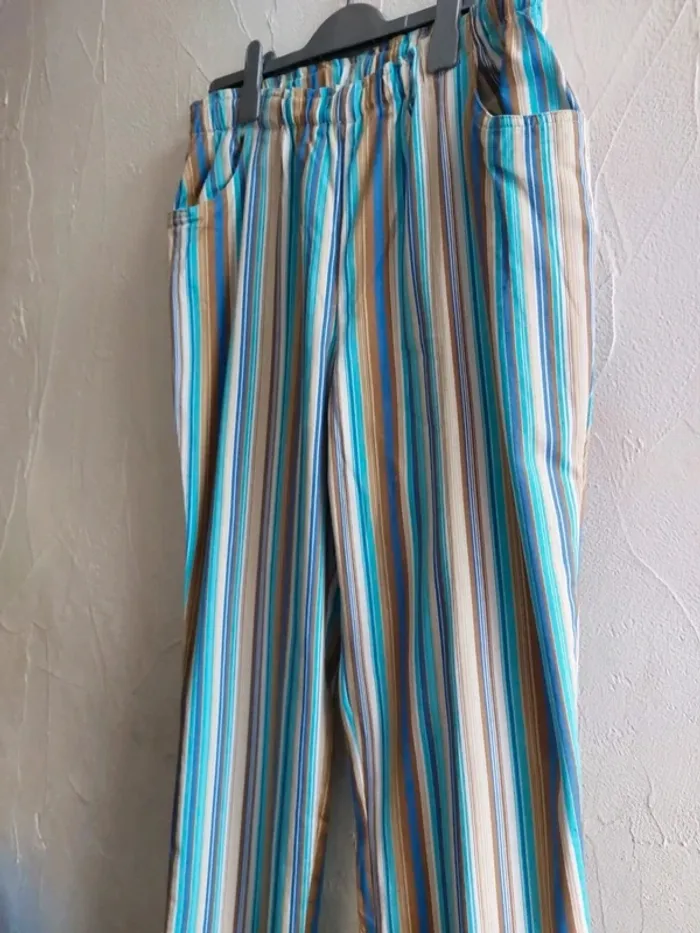 Pantalon Rayé Coloré - photo numéro 3