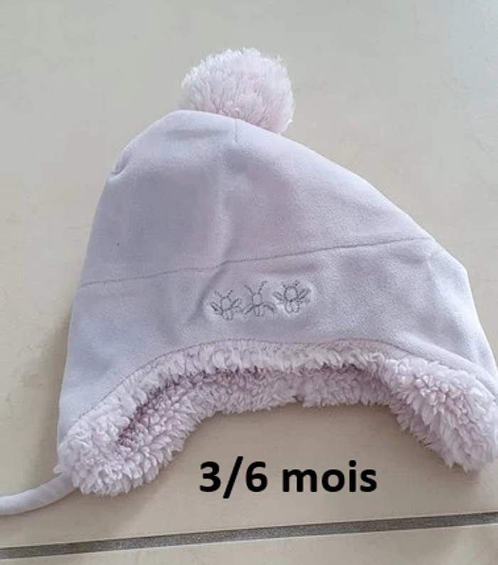 Bonnet fille 3/6 mois