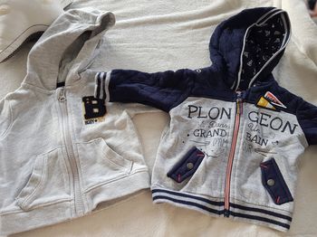 Lot de 2 gilets garçon 6 mois