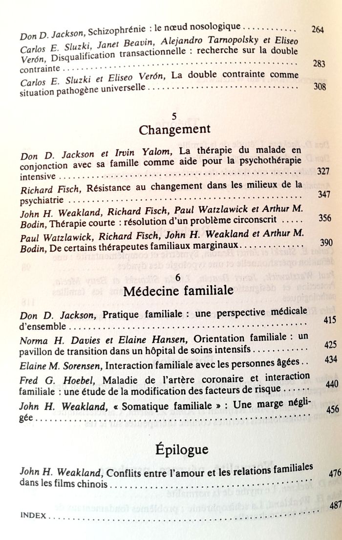 Paul Watzlawick, John H.Weakland - sur l'interraction une nouvelle approche thérapeutique - photo numéro 10