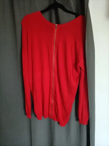 Pull en laine rouge