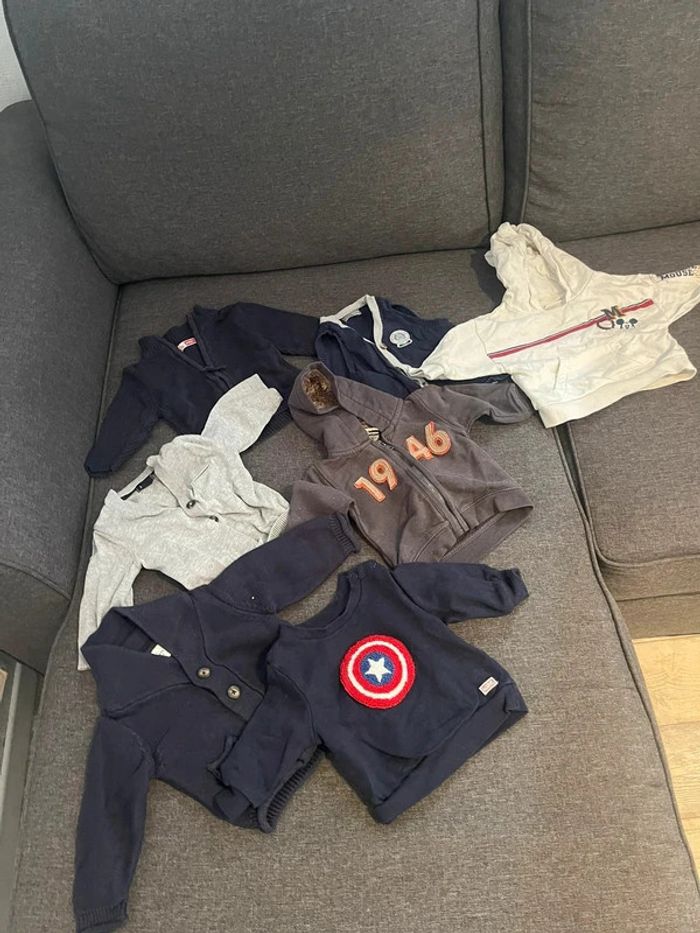 Lot de pull/gilet 3 mois en bonne état - photo numéro 3