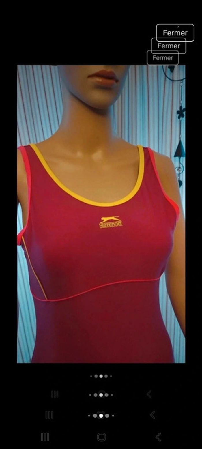 Maillot de bain Slazenger taille 12 fr 40 fuchsia - photo numéro 4