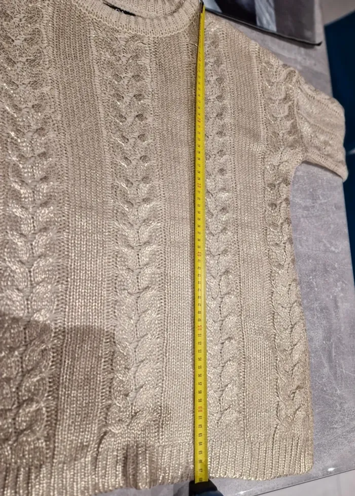 Pull doré C & A, taille grand - photo numéro 8