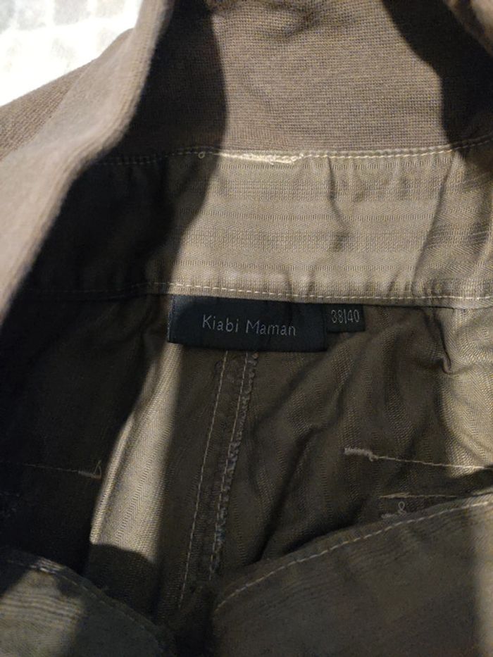Pantalon jambes larges marron grossesse maternité Kiabi taille 38 - 40 - photo numéro 4