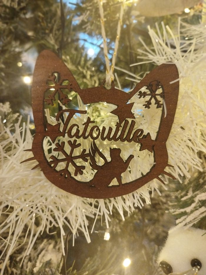 Boule personnalisé prénom chat