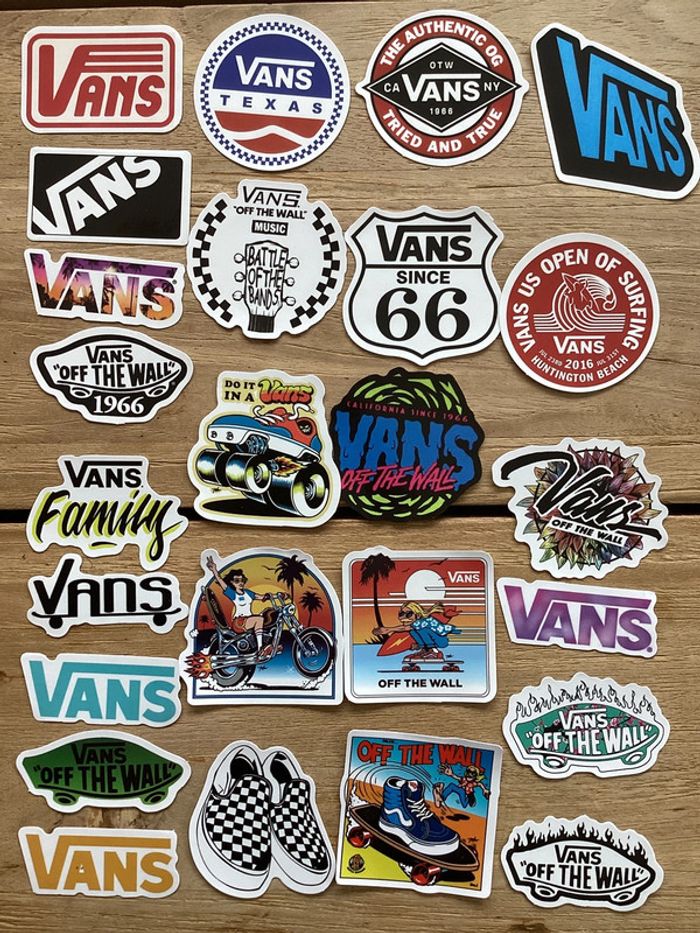 25 Stickers Vans