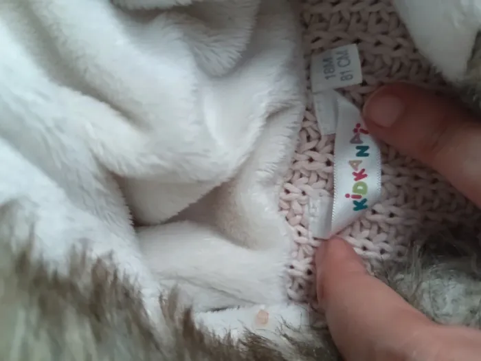 Gilet à capuche fourrée kidkanai 18 mois - photo numéro 3