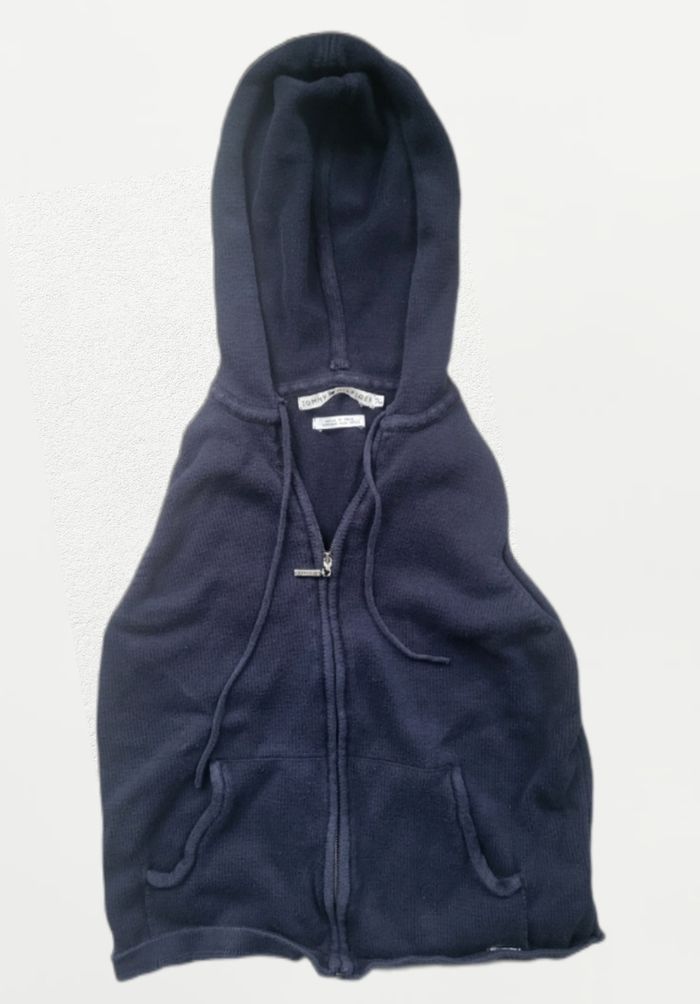 🧥 Sweat à capuche zippé Tommy Hilfiger femme – Bleu marine – Taille M