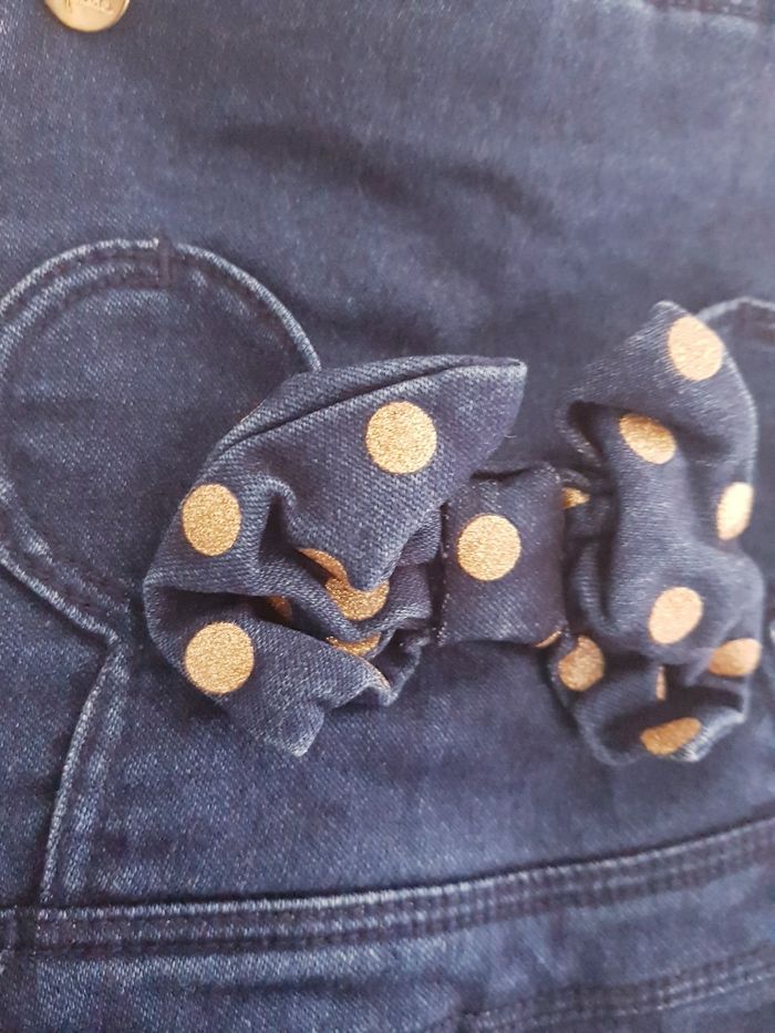 C&A - Disney - Ensemble salopette jupe en jean + tee-shirt manches longues - photo numéro 4