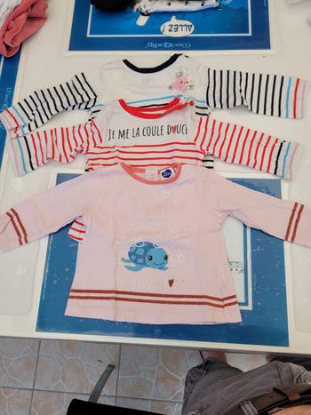 Lot de 3 hauts manches longues