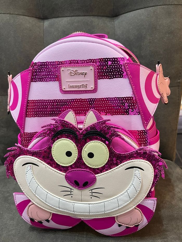 DISNEY - Cheshire Cat  sequins - Cosplay Mini Sac à Dos LoungeFly - photo numéro 2