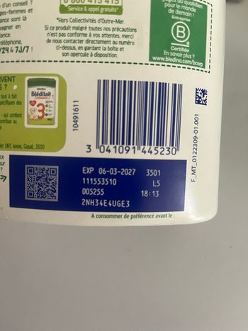 Lait 2 eme âge 