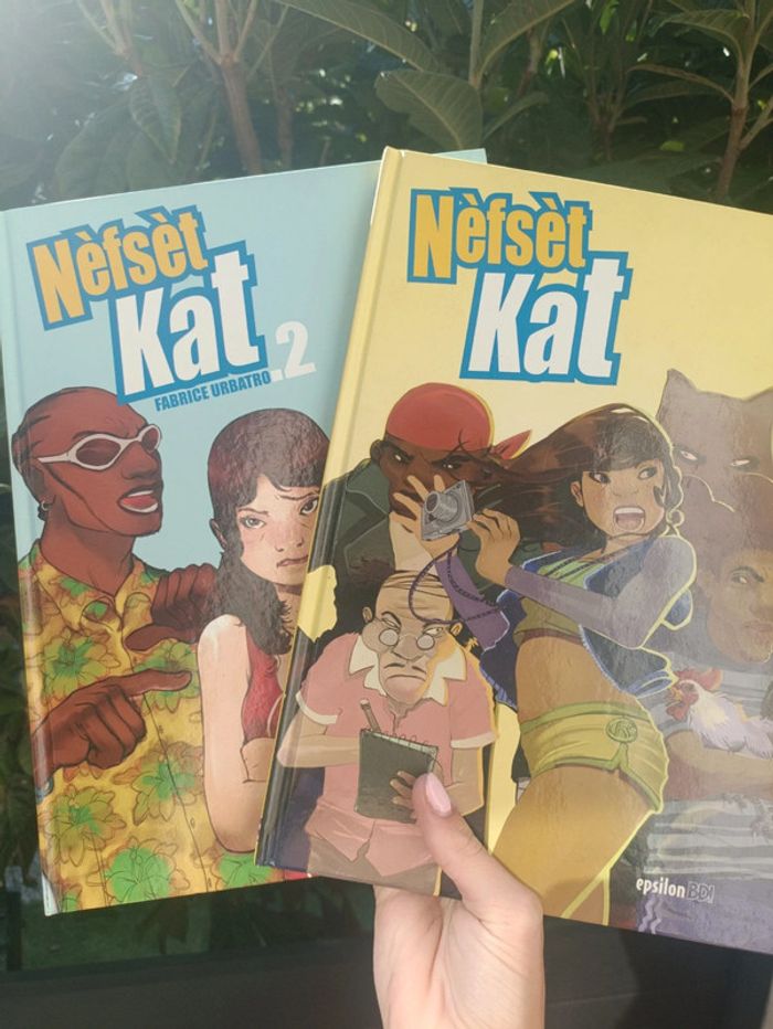 Lot du tome 1 et 2 des bandes dessinées "Nèfsèt Kat" - photo numéro 2