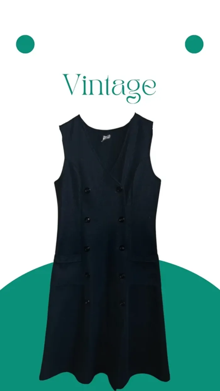 Robe chasuble vintage seventies