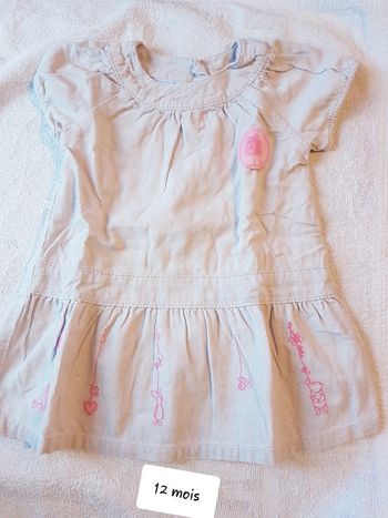 Robe velour Disney 12 mois