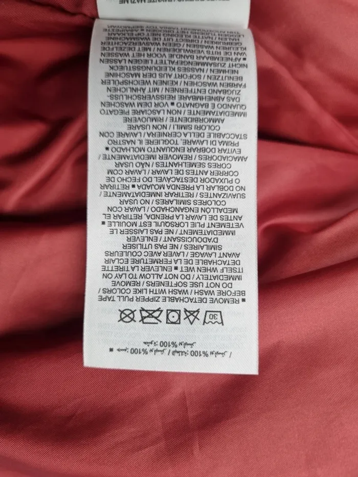 Doudoune Nike bordeaux – Taille S Homme/Femme (mesures en photos) - photo numéro 6