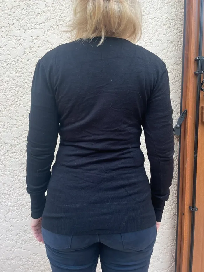 Pull noir grain de malice - photo numéro 2