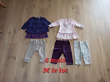 Lot robes et leggins 6 mois