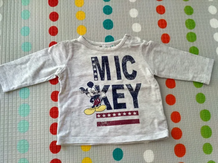 Haut manches longues Disney Mickey 6 mois