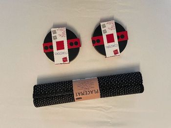 Lot 2 Sets de Table Bambou & 8 Sous Verres