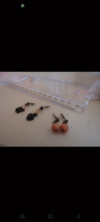 Lot boucle oreille perle vintage