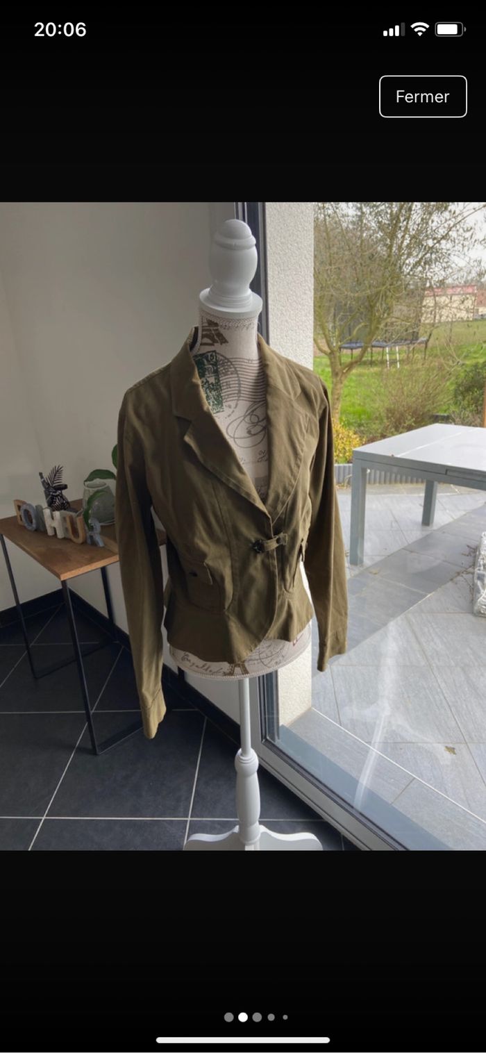 Veste kaki de marque Ernest taille M très peu portée - photo numéro 2