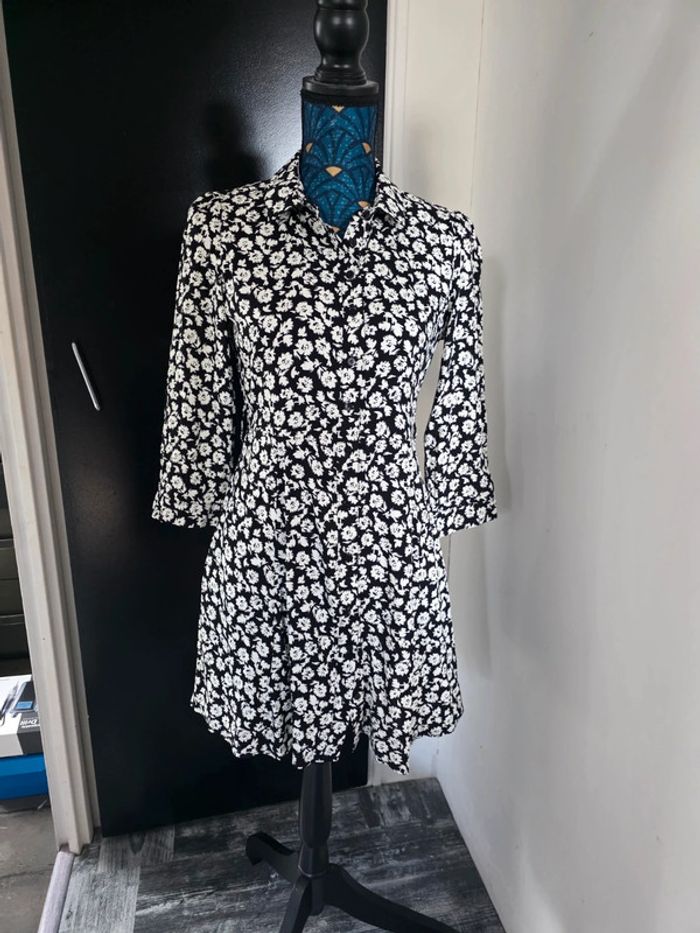 Robe femme noir et blanche goa - photo numéro 2