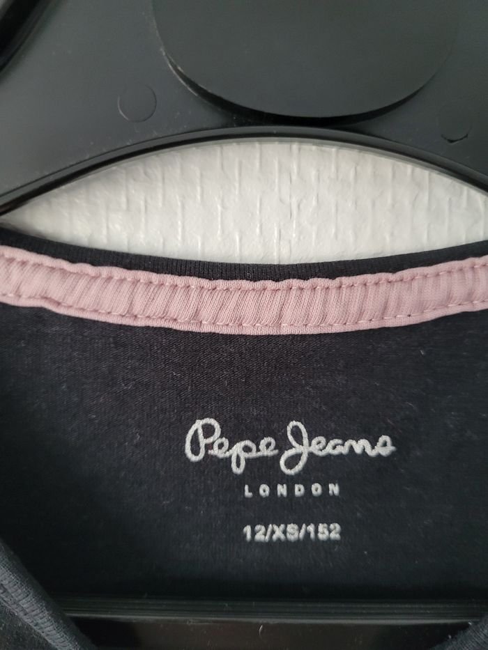 T-shirt noir Pepe Jeans 12 ans TBE - photo numéro 3
