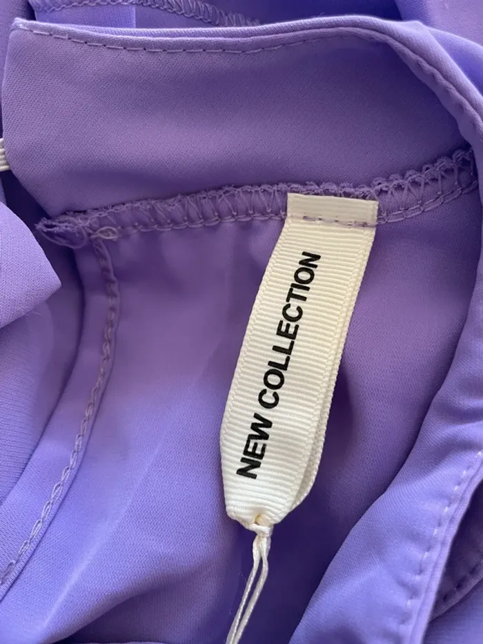 Blouse neuf New Collection mauve / lilas à volants | Taille 38 - photo numéro 8