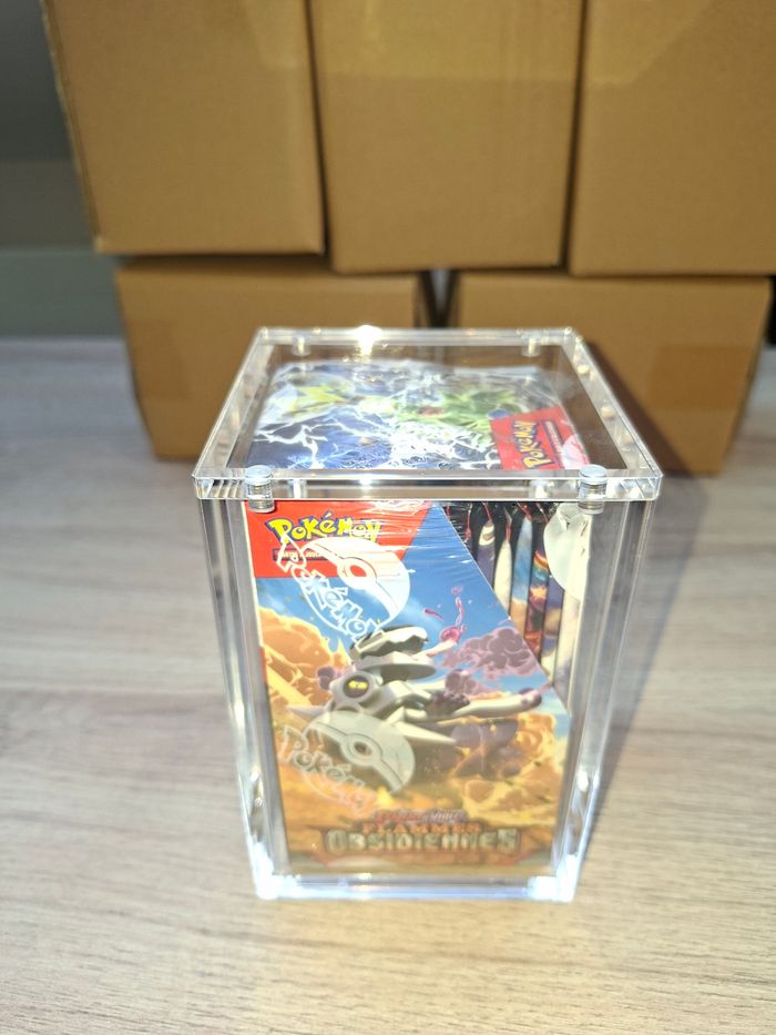 Lot de 5 acryliques pour demi display 18 boosters Pokémon aimantée et épaisse - photo numéro 3