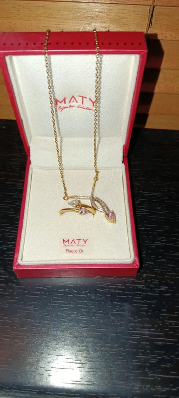 Parure collier bague Maty neuf - photo numéro 2
