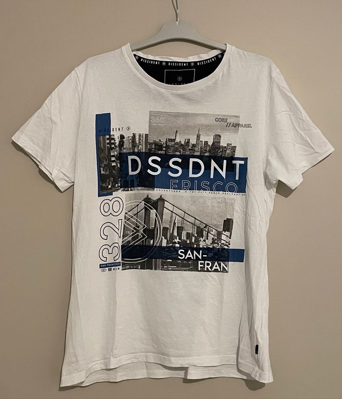 T-shirt blanc imprimé Dissident - Taille L