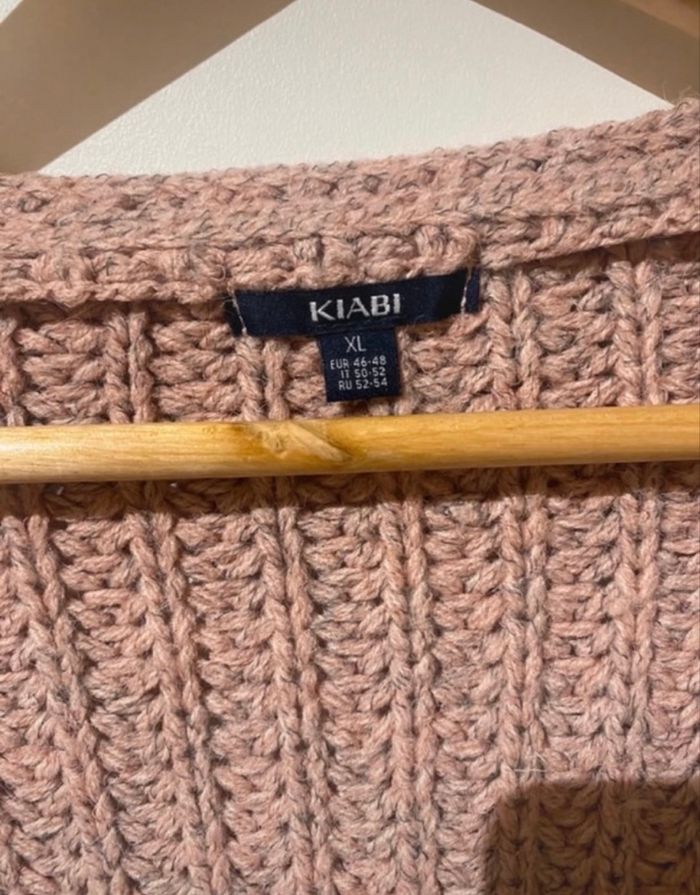 Pull en laine rose clair - photo numéro 3