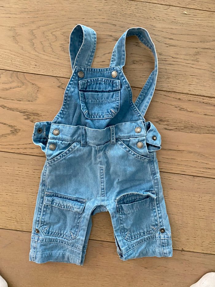 Salopette combi short Jean Vertbaudet