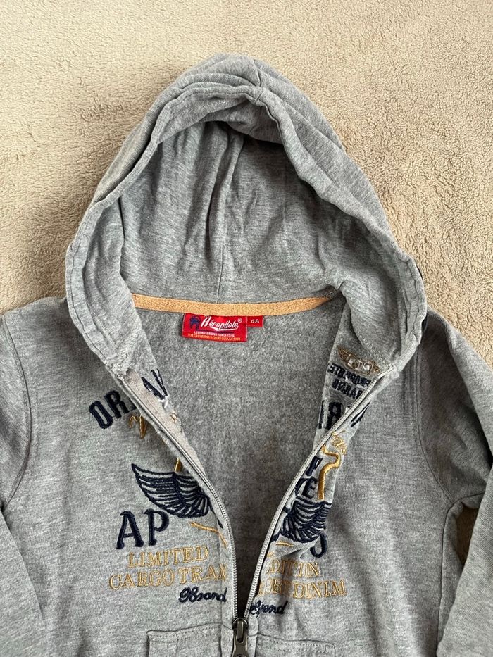 Gilet zip à capuche pour garçon | Aeropilote | Taille 4ans - photo numéro 3