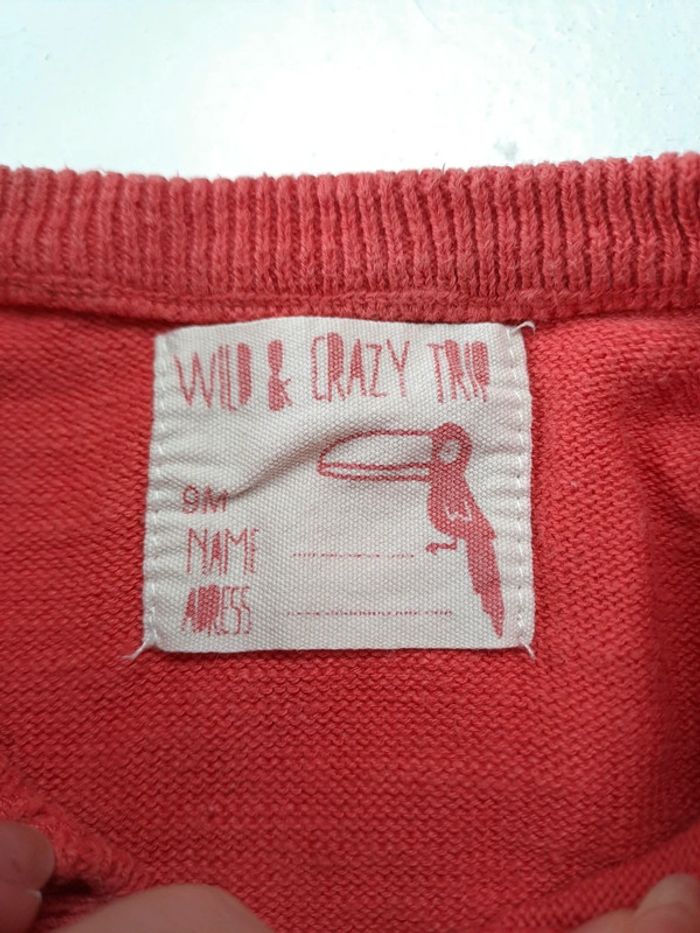 Pull rouge 9 mois - photo numéro 3