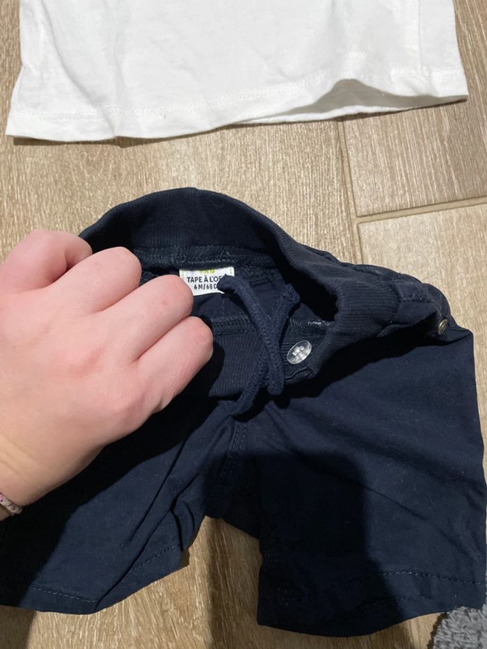 2 tenues short + t-shirt Kiabi tape à l’œil Gémo 6 mois - photo numéro 9