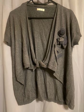 Gilet à nouer »Promod »gris