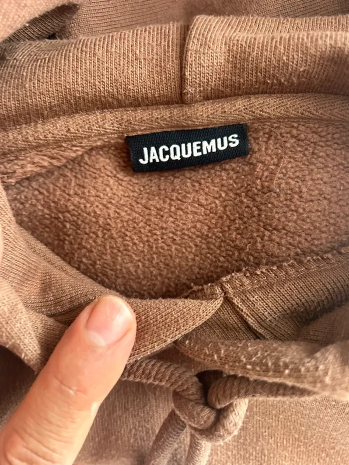Hoodie Jacquemus marron M oversize unisexe - photo numéro 6