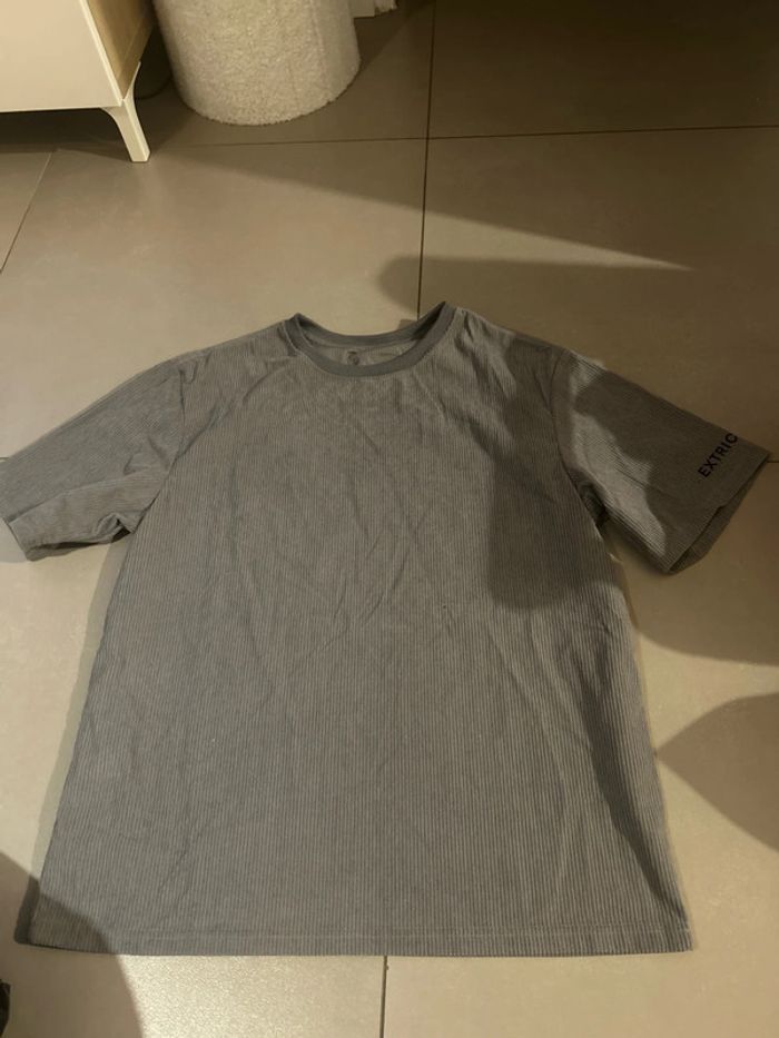T-shirt velours gris