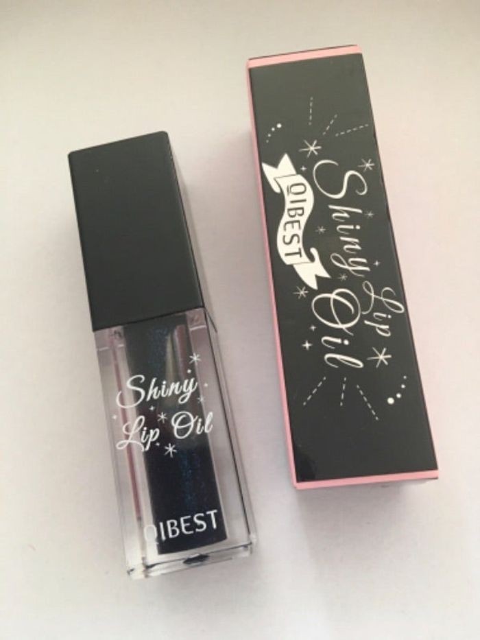 Huile lèvres noire pailletée NEUVE avec emballage